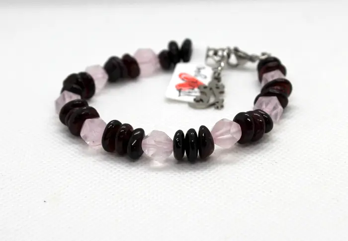 20 - צמיד מגארנט וקווארץ