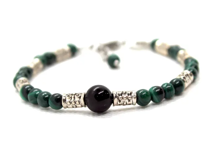 9 - צמיד מאוניקס ומלכיט