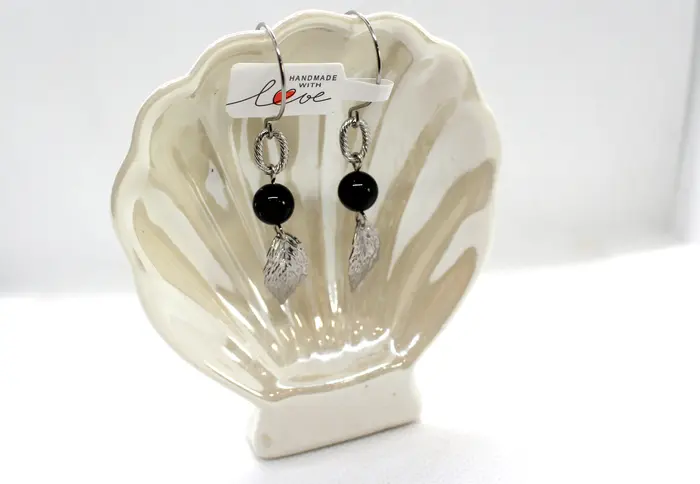 9 - עגילים מאוניקס